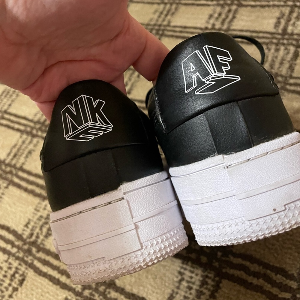 Women’s Nike Black Pixel Air Force 1’s